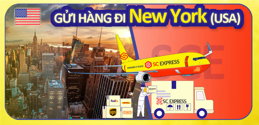 Gửi hàng giá rẻ đi New York