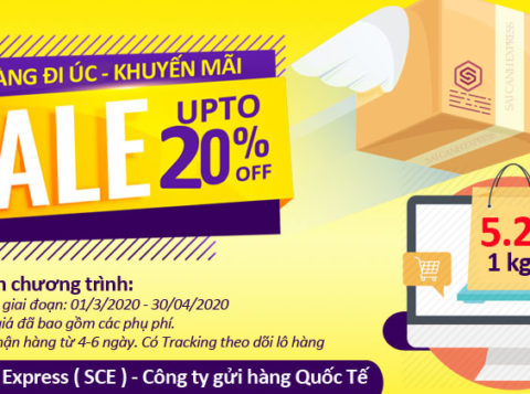 Khuyen mai gui hang di Uc