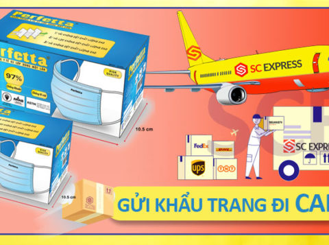 Gui khau trang di Canada