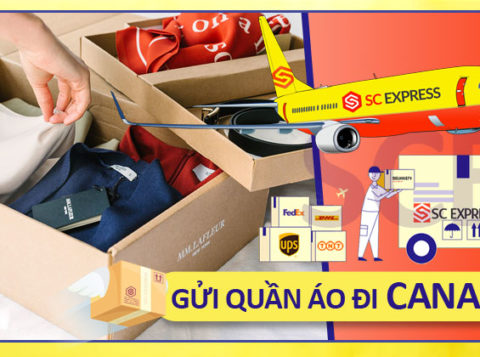 Gui quan ao di Canada