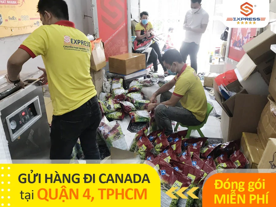 Gửi hàng đi Canada tịa Quận 4