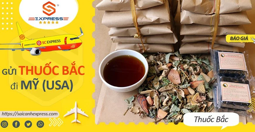Gửi thuốc Bắc đi Mỹ