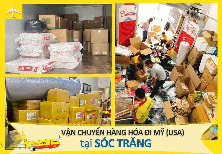 Vận chuyển hàng hóa đi Mỹ tại Sóc Trăng