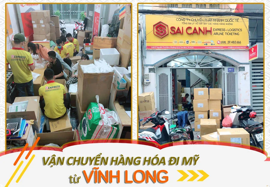 Vận chuyển hàng hóa đi Mỹ tại Vĩnh Long