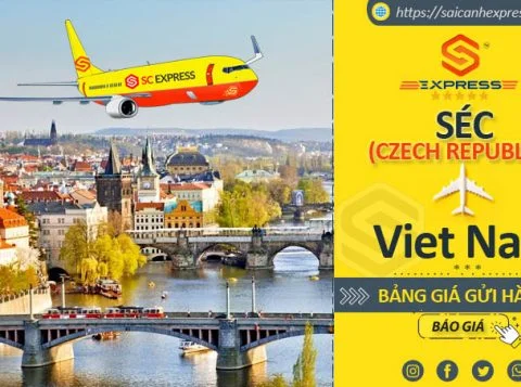 Giá cước gửi hàng đi Cộng Hòa Séc