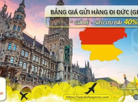 Bảng giá gửi hàng đi Đức Germany, trọn gói bao thuế