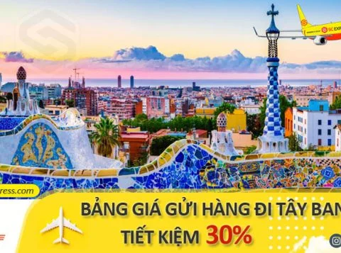 Bảng giá gửi hàng đi Tây Ban Nha