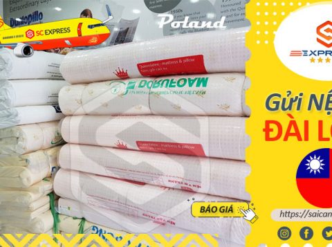 Gửi nệm đi Đài Loan