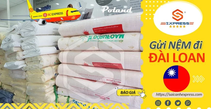Gửi nệm đi Đài Loan