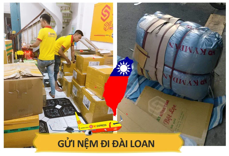 Vận chuyển nệm đi Đài Loan