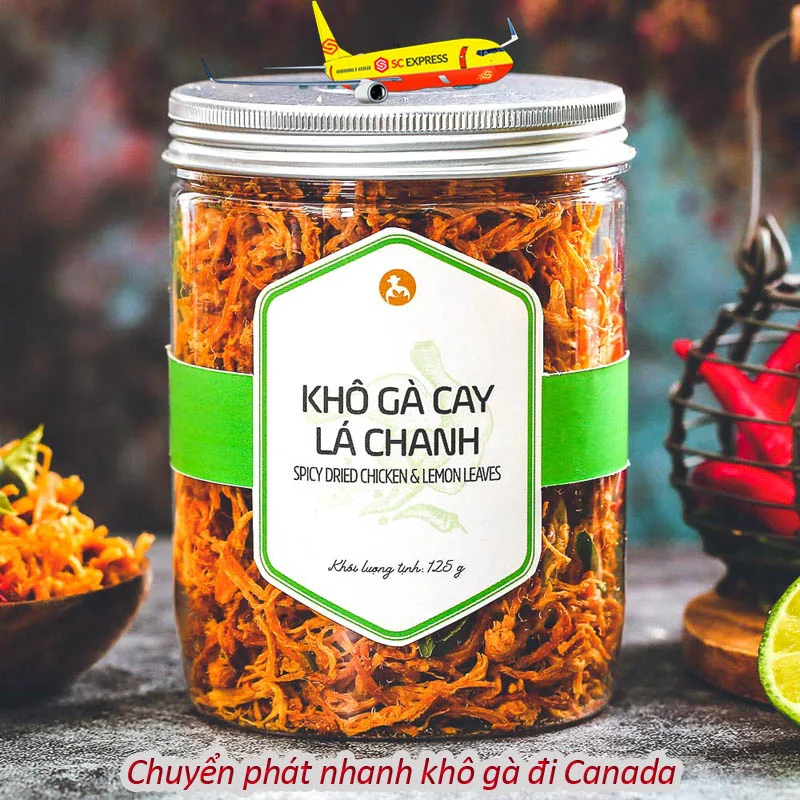 Chuyển phát nhanh khô gà đi Canada