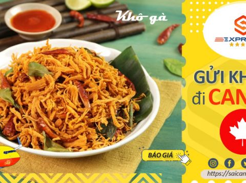 Gửi khô gà đi Canada