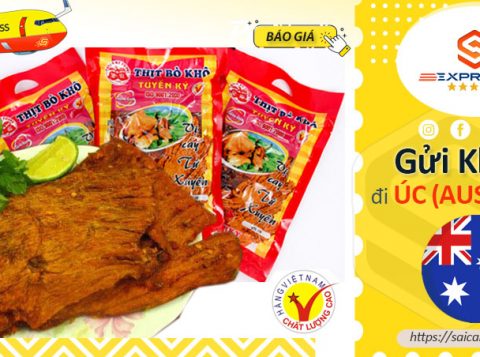 Gửi khô bò đi Úc