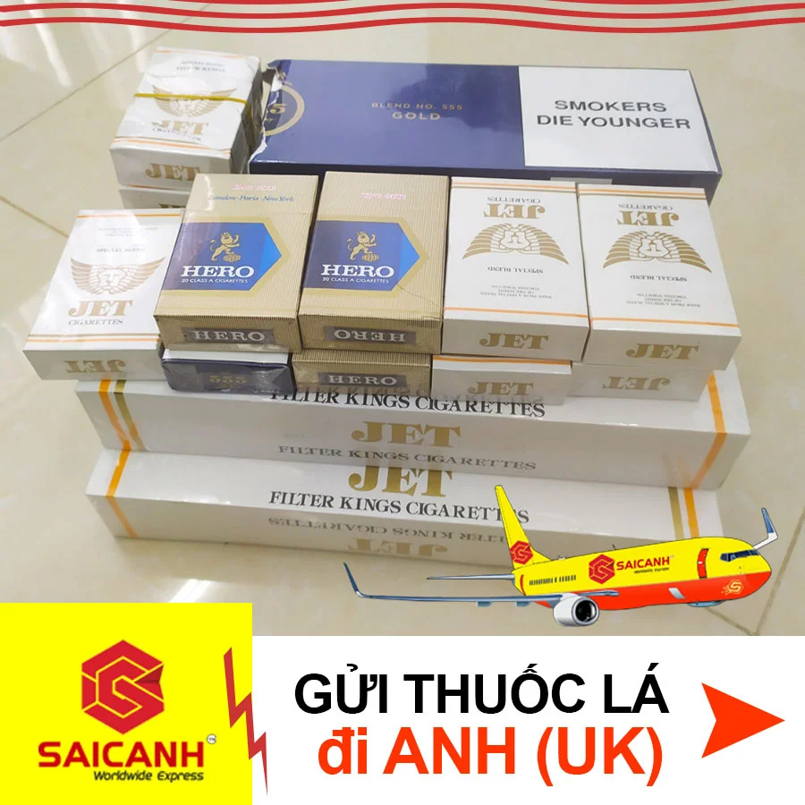 Vận chuyển thuốc lá đi Anh