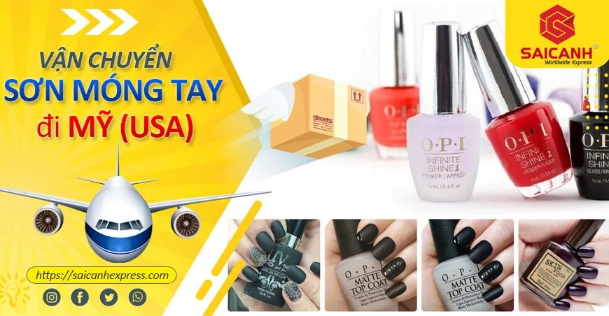 Gửi sơn móng tay đi Mỹ USA