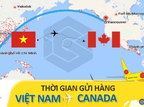 Thời gian vận chuyển hàng hóa đi Canada