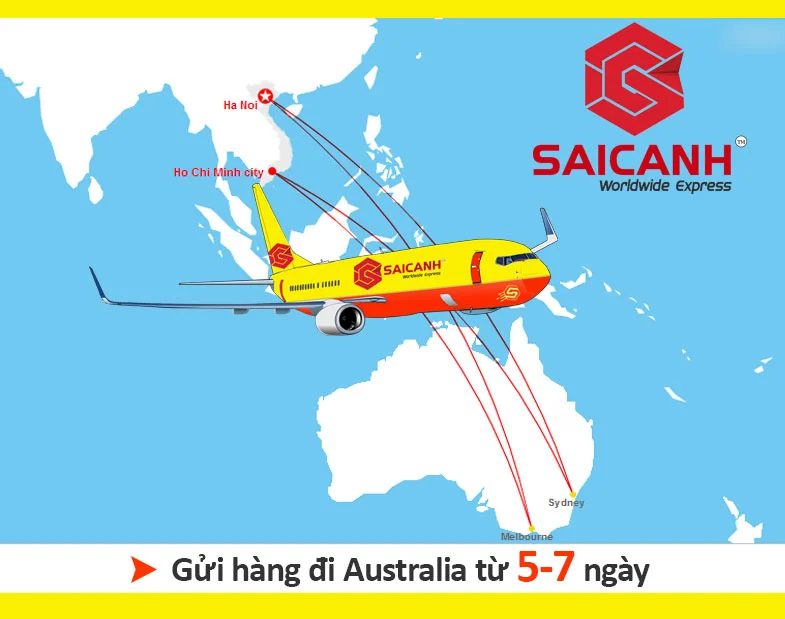 Thời gian vận chuyển hàng hóa đi Úc
