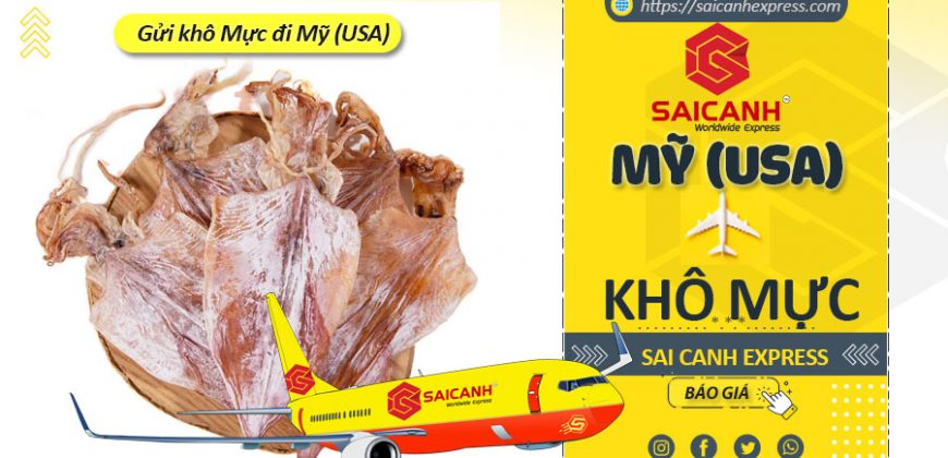 Gửi khô mực đi Mỹ