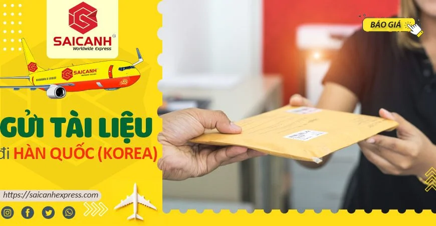 Gửi tài liệu đi Hàn Quốc