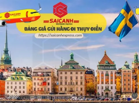 Bảng giá gửi hàng đi Thụy Điển