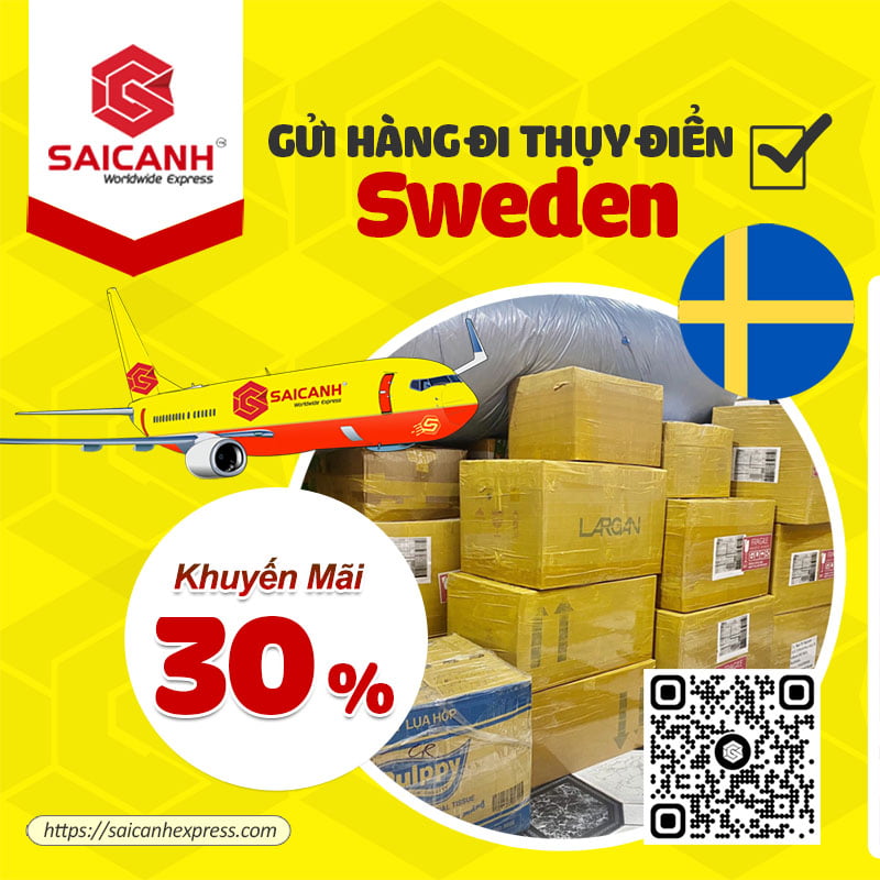 Bảng giá chuyển phát nhanh đi Thụy Điển