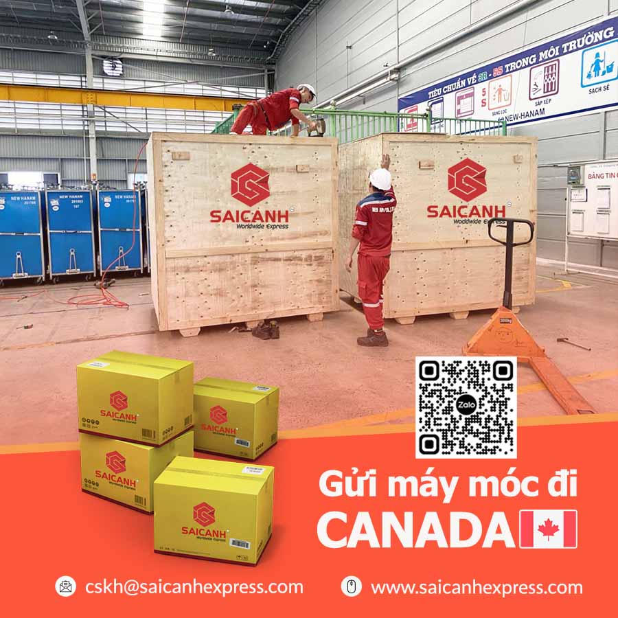 Vận chuyển máy móc đi Canada