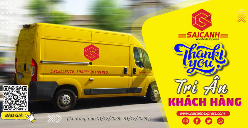 Tri ân khách hàng SaiCanh Express