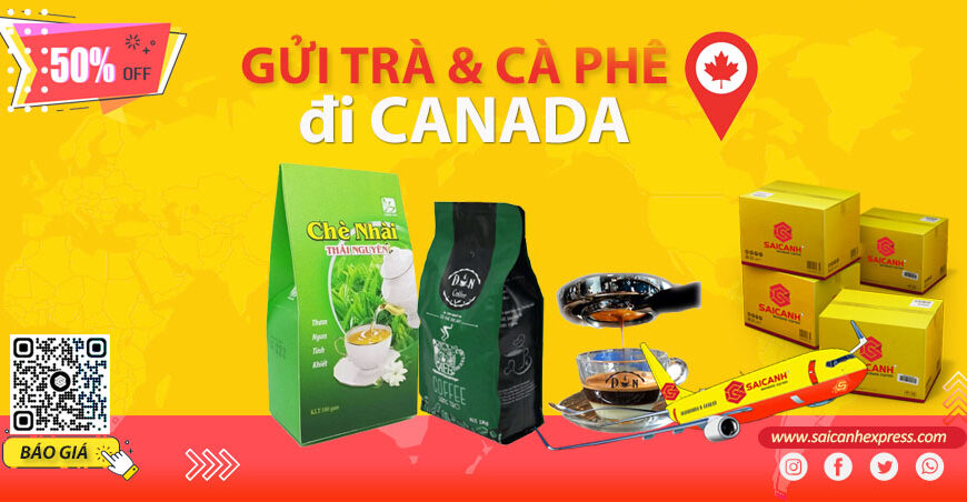 Gửi trà cà phê đi Canada
