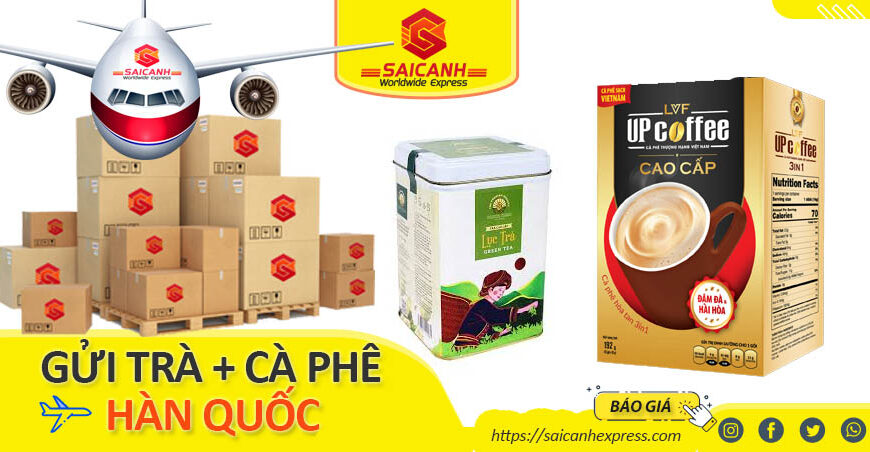 Gửi trà và Cà Phê đi Hàn Quốc