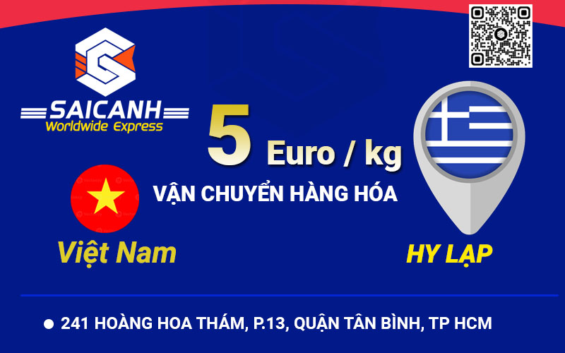 Cước vận chuyển hàng hóa đi Hy Lạp