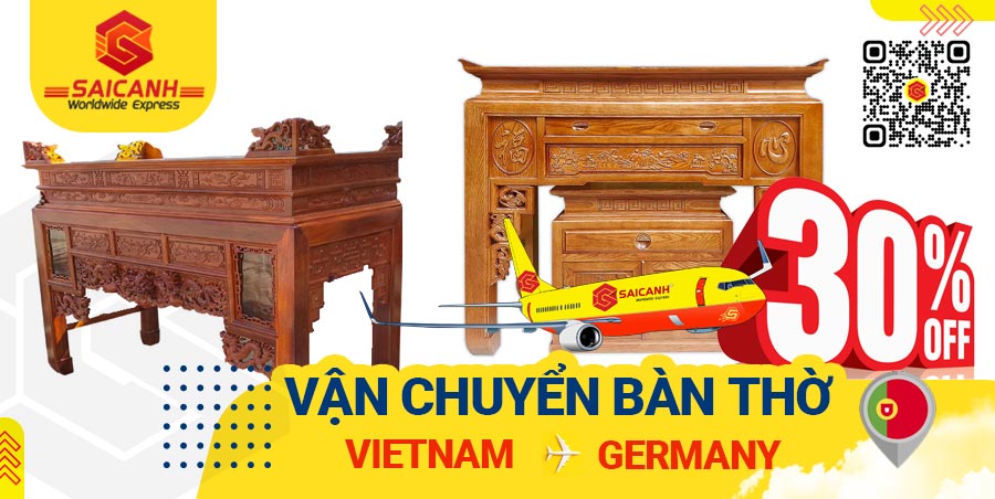 Gửi bàn thờ đi Đức