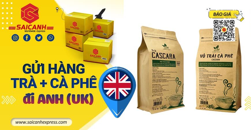 Gửi trà và phê đi Anh