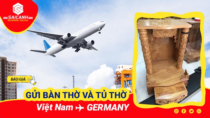 Vận chuyển bàn thờ đi Đức