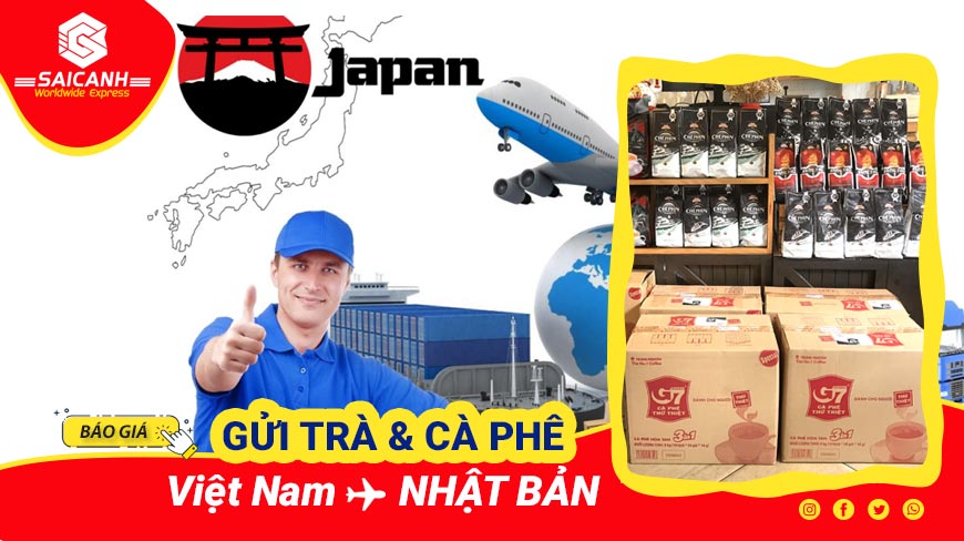 Vận chuyển trà và cà phê đi Nhật Bản
