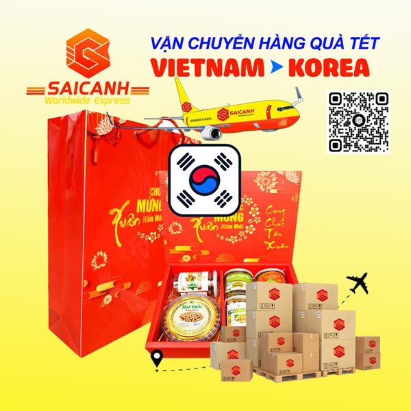 Vận chuyển hàng quà tết đi Hàn Quốc