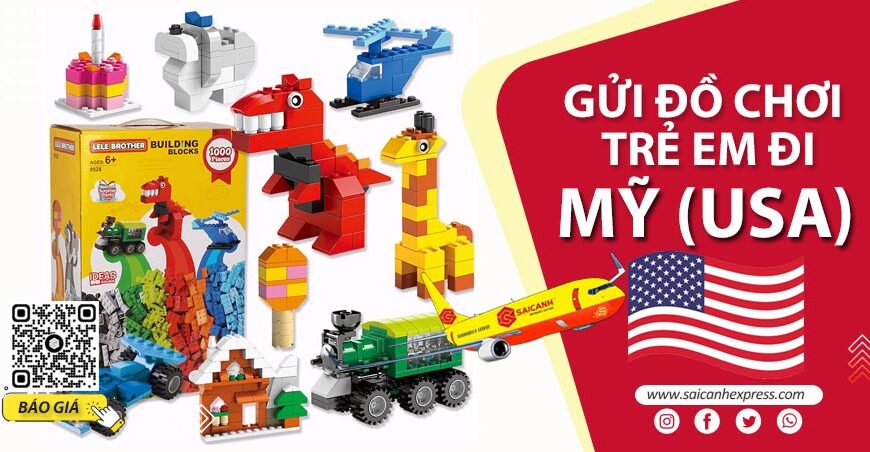 Gửi đồ chơi đi Mỹ
