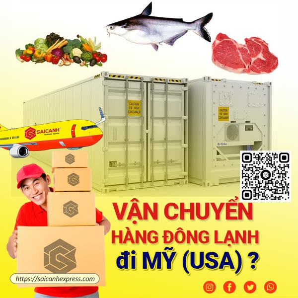 Vận chuyển đồ đông lạnh đi Mỹ