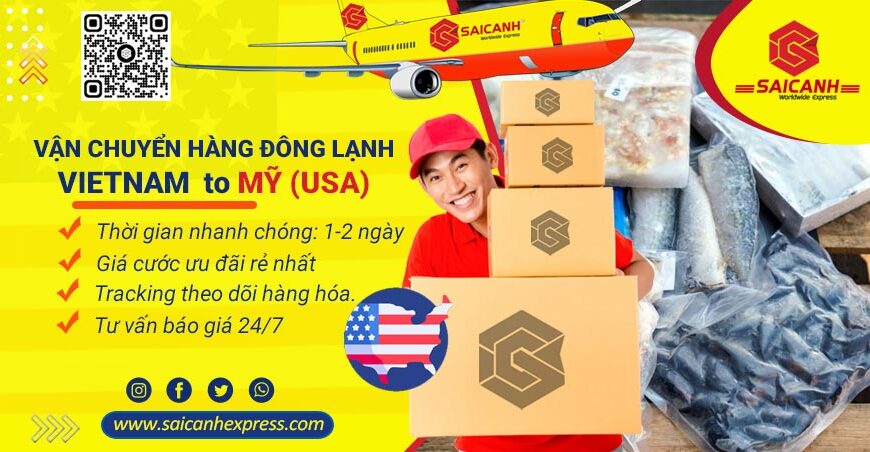 Vận chuyển hàng đông lạnh đi Mỹ