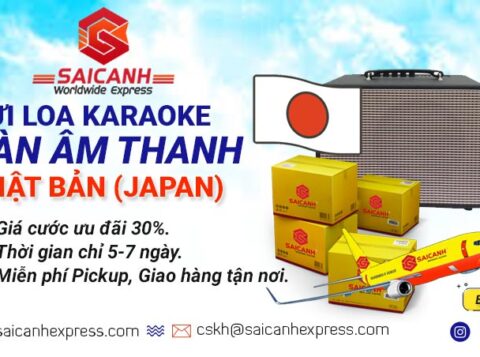 Gửi loa karaoke kẹo kéo đi Nhật Bản