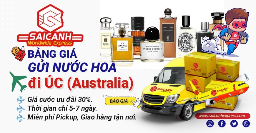 Gửi nước hoa đi Úc