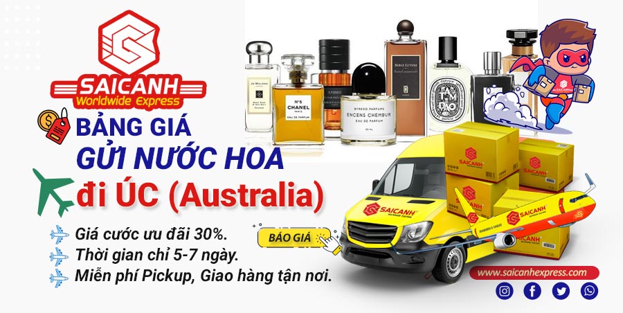 Gửi nước hoa đi Úc
