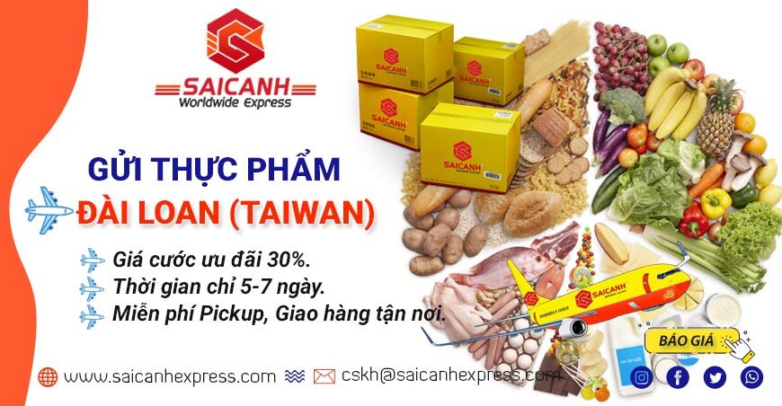 Gửi thực phẩm đi Đài Loan