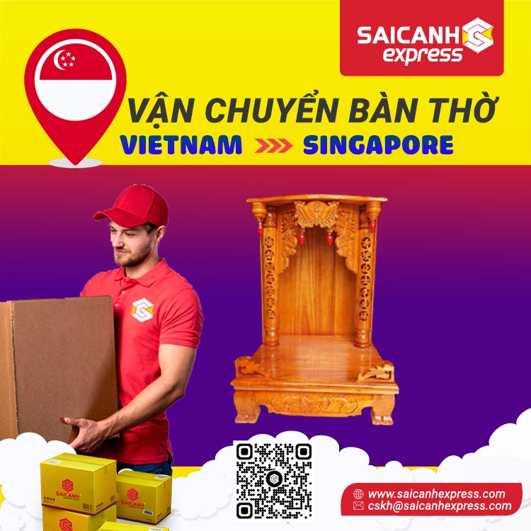 Vận chuyển bàn thờ đi Singapore