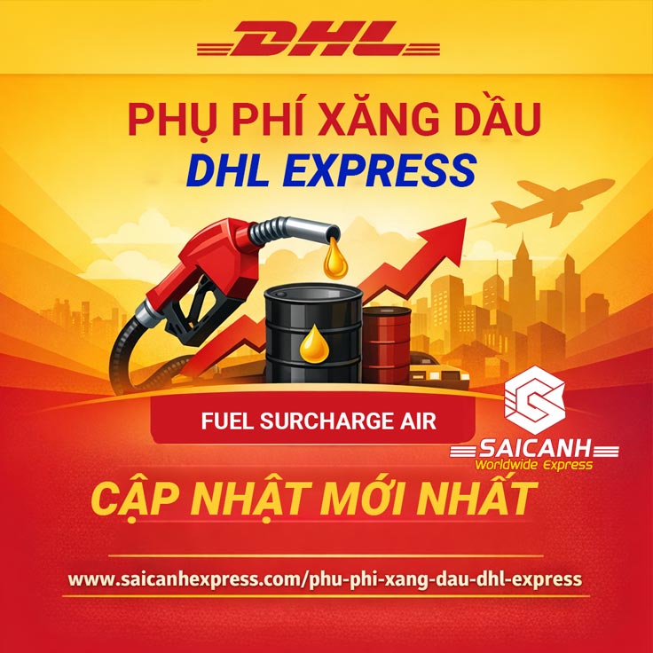 Phụ phí xăng dầu của DHL Express