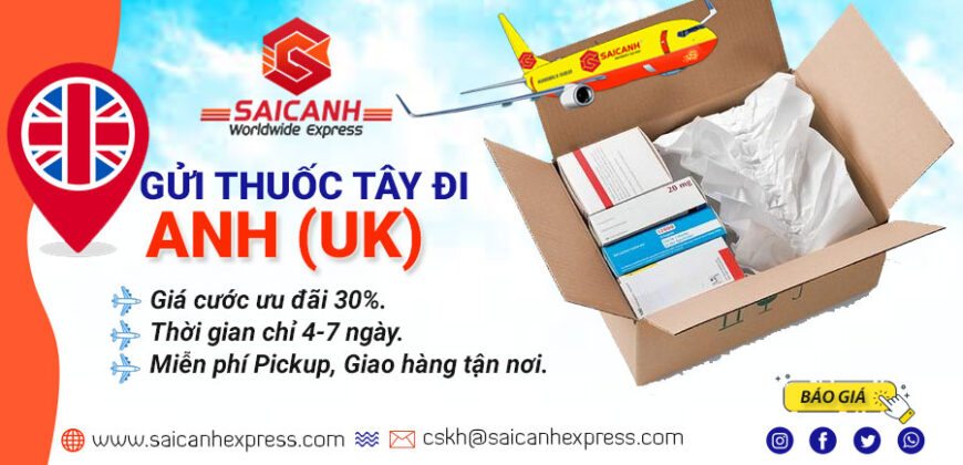 Gửi thuốc tây đi Anh