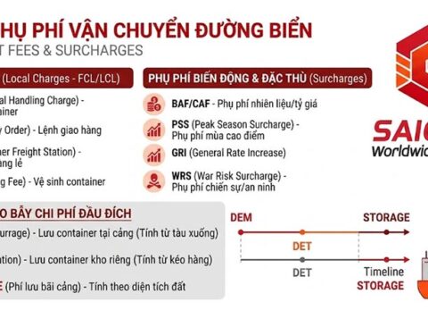 Tìm hiểu chi tiết phí và phụ phí trong vận chuyển đường Biển