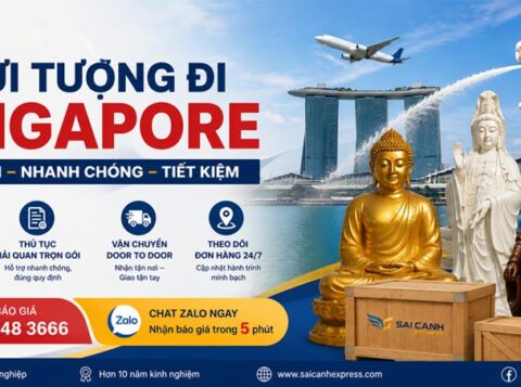 Gửi tượng đi Singapore