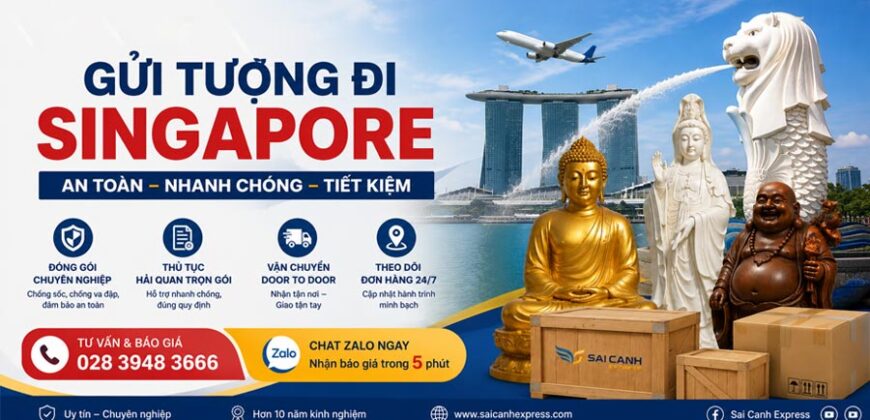 Gửi tượng đi Singapore