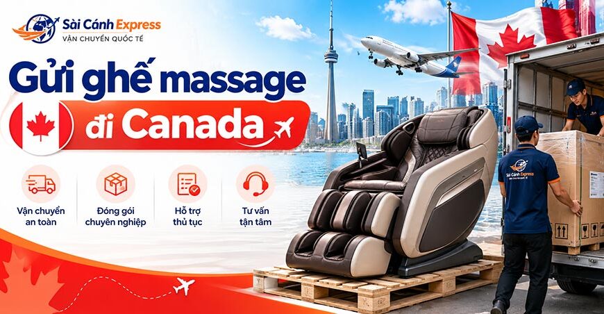 Gửi ghế massage đi Canada